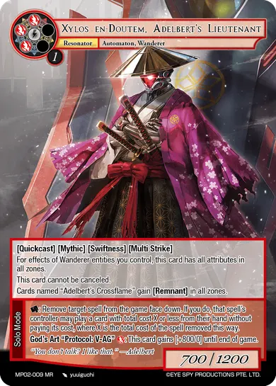 Xylos en-Doutem, Adelbert's Lieutenant