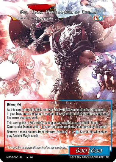 Sol, Dark Commander of Steam