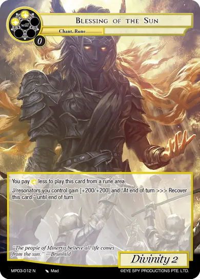 Blessing of the Sun