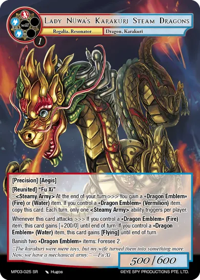 Lady Nüwa's Karakuri Steam Dragons