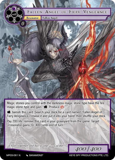 Fallen Angel of Fiery Vengeance