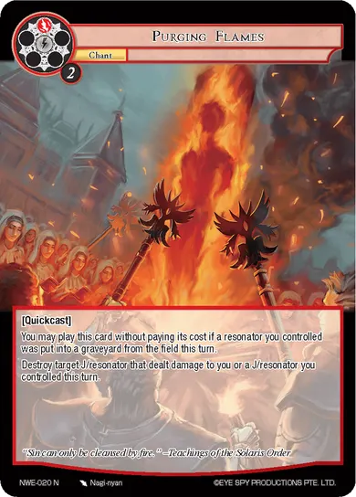 Purging Flames