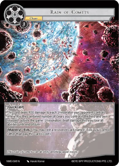 Rain of Comets