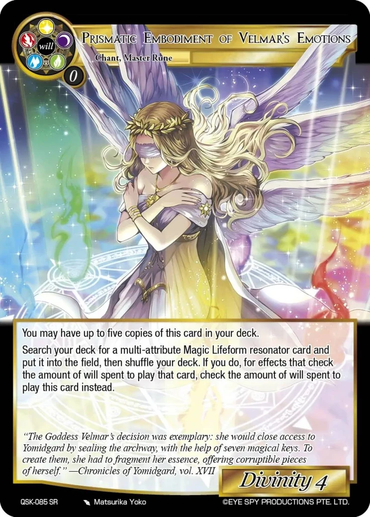 Prismatic Embodiment of Velmar's Emotions