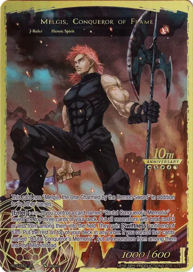 Melgis, Conqueror of Flame
