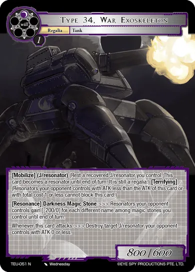 Type 34, War Exoskeleton