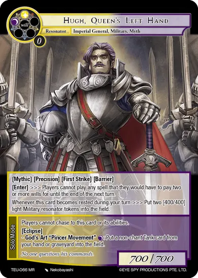 Hugh, Queen's Left Hand