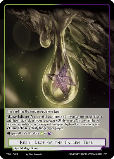 Resin Drop of the Fallen Tree