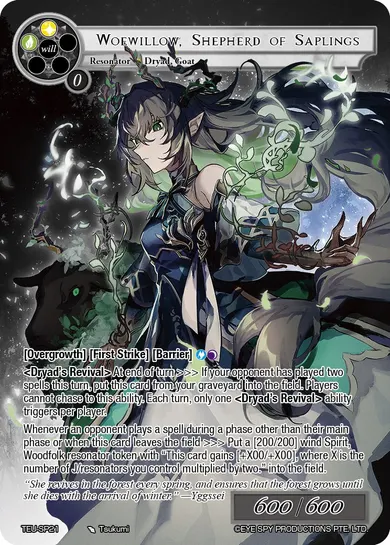 Woewillow, Shepherd of Saplings
