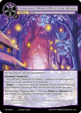 Gandennia's Hidden Path from Aradia