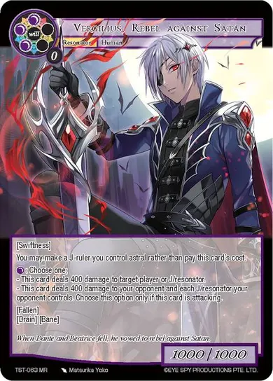 Vergilius, Rebel against Satan