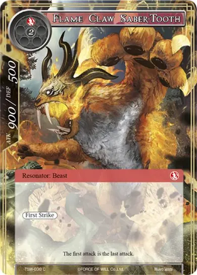 Flame Claw Saber-Tooth