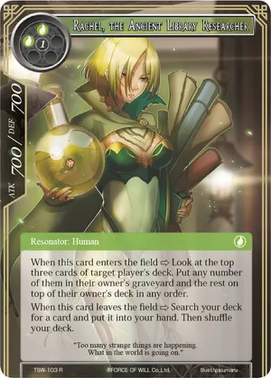 Rachel, the Ancient Library Researcher