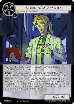 Robert, AAA Analyzer