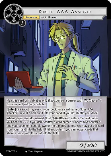 Robert, AAA Analyzer