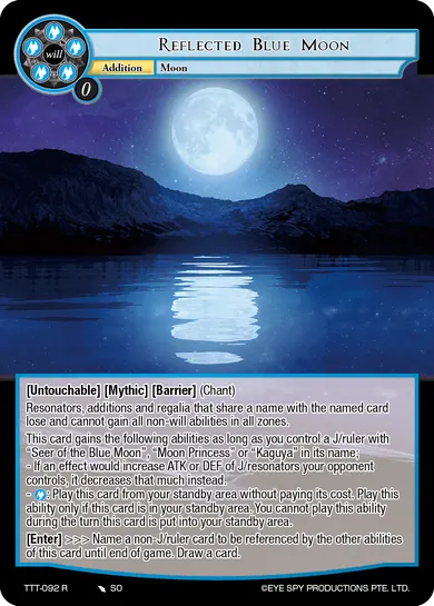 Reflected Blue Moon