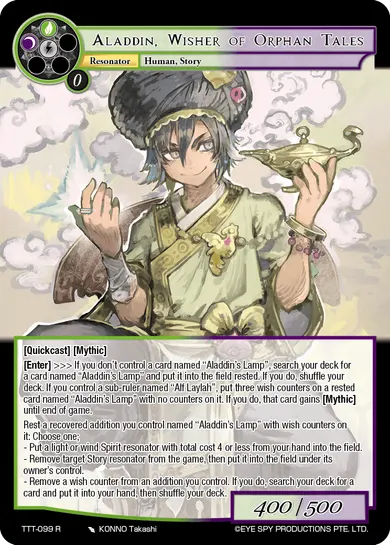 Aladdin, Wisher of Orphan Tales