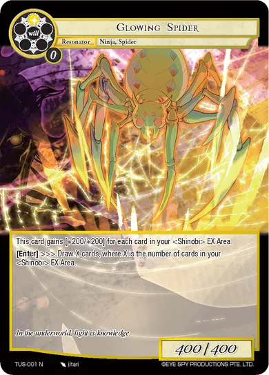Glowing Spider