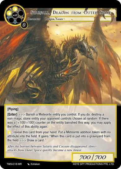 Starfall, Dragon from Outer Space
