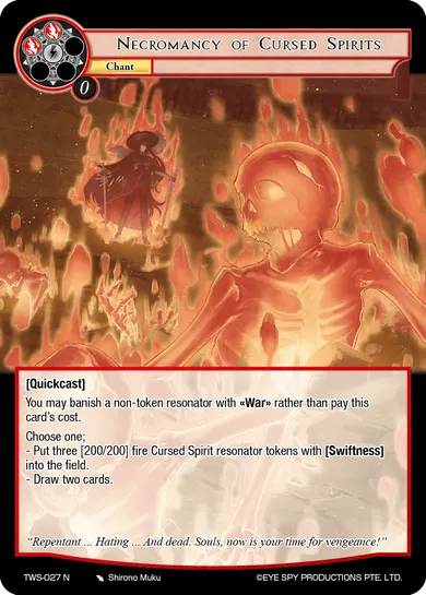 Necromancy of Cursed Spirits