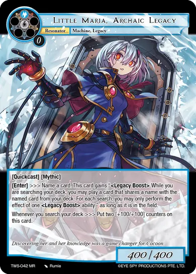 Little Maria, Archaic Legacy