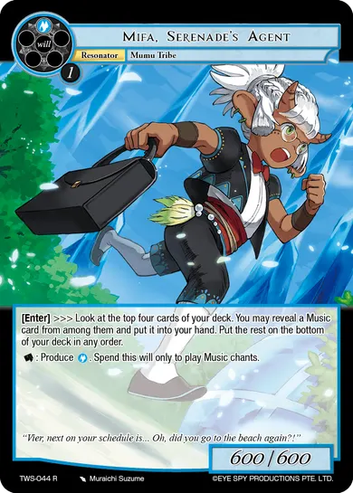 Mifa, Serenade's Agent