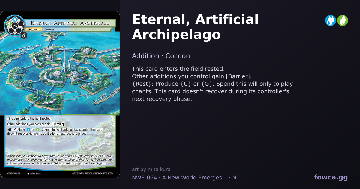 Eternal, Artificial Archipelago — Force of Will Card Database
